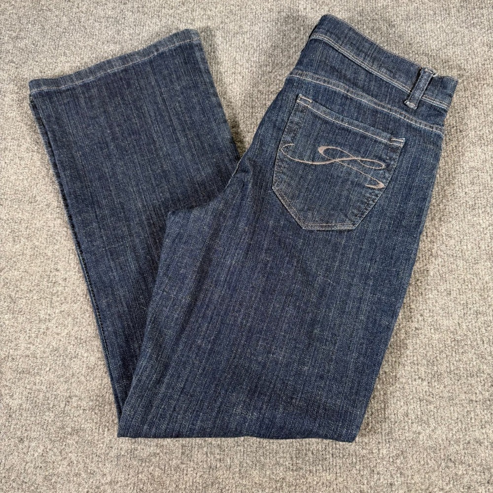 Style & Co Petite Tummy Control Bootcut Jeans Dark Wash Indigo 12P #4534